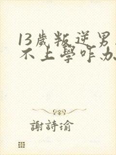 13岁叛逆男孩不上学咋办