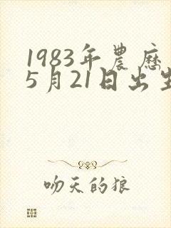 1983年农历5月21日出生的人命运