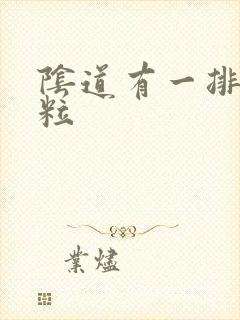 阴道有一排小肉粒