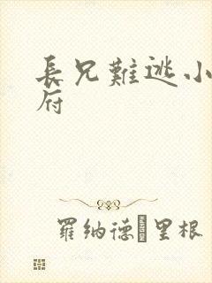 长兄难逃小说萧府封面