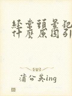 经常头晕犯困是什么原因引起的封面