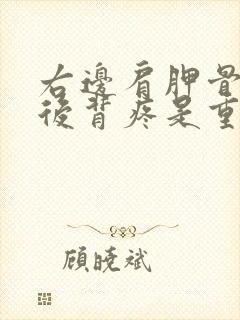 右边肩胛骨下方后背疼是重病信号