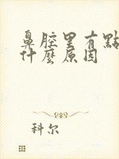 鼻腔里有点血是什么原因