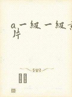 a一级一级黄色片