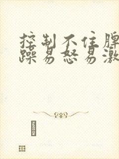 控制不住脾气暴躁易怒易激动