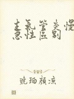 支气管炎慢性和急性区别封面