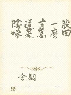 阴道有一股腥臭味是怎么回事