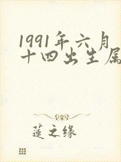 1991年六月十四出生属羊的命运?