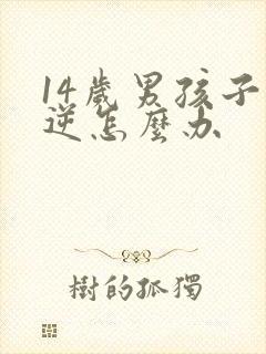 14岁男孩子叛逆怎么办