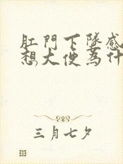 肛门下坠感老是想大便为什么?