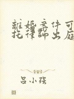 离婚案件可以委托律师出庭吗封面