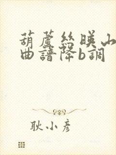 葫芦丝映山红词曲谱降b调