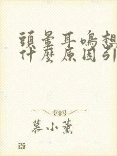 头晕耳鸣想吐是什么原因引起的