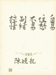 控制不住自己的情绪易怒易烦躁怎么办封面