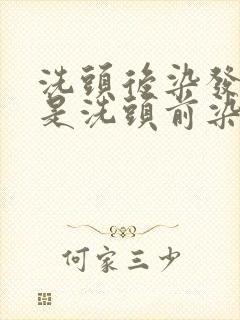 洗头后染发好还是洗头前染发好封面