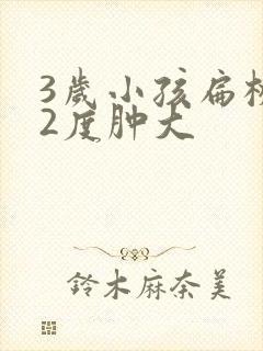 3岁小孩扁桃体2度肿大