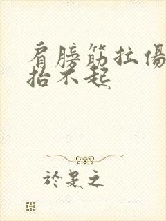 肩膀筋拉伤胳膊抬不起