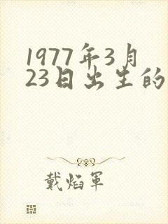 1977年3月23日出生的命运