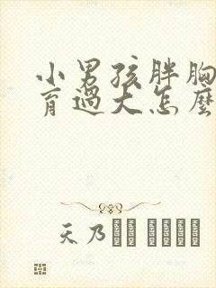 小男孩胖胸部发育过大怎么办