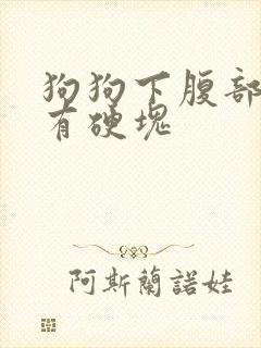 狗狗下腹部两侧有硬块