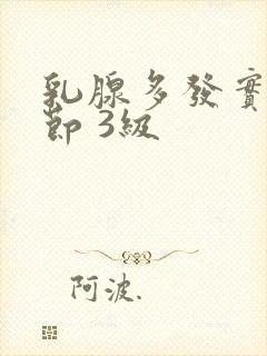 乳腺多发实性结节 3级