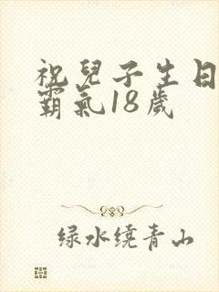 祝儿子生日短句霸气18岁