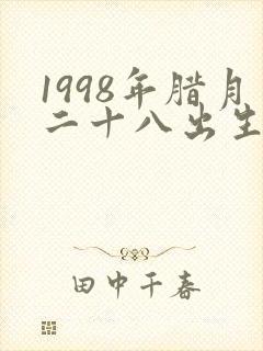 1998年腊月二十八出生的是什么命?