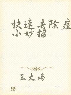 快速去除痘痘的小妙招