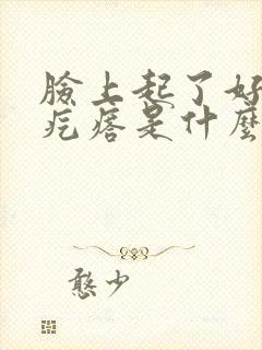 脸上起了好多小疙瘩是什么原因