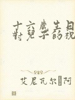 十六岁生日妈妈对儿子的祝福语