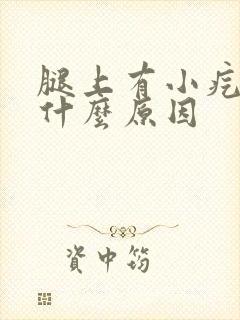 腿上有小疙瘩是什么原因