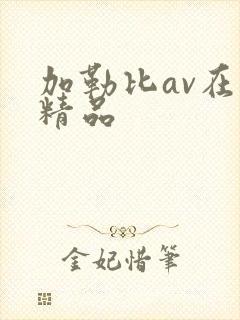 加勒比av在线精品