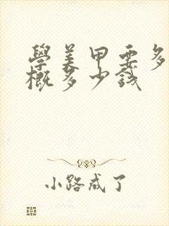 学美甲要多久大概多少钱