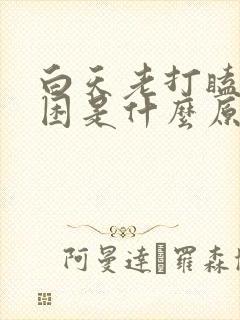 白天老打瞌睡犯困是什么原因封面