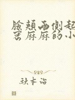 脸颊两侧起了密密麻麻的小疙瘩