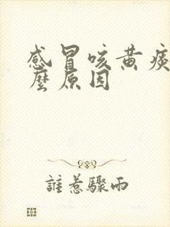 感冒咳黄痰是什么原因