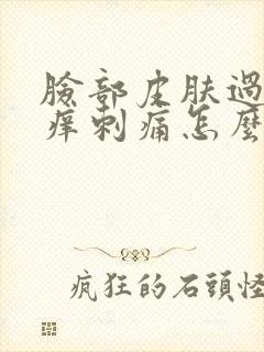 脸部皮肤过敏红痒刺痛怎么办