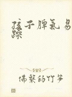 孩子脾气易怒烦躁