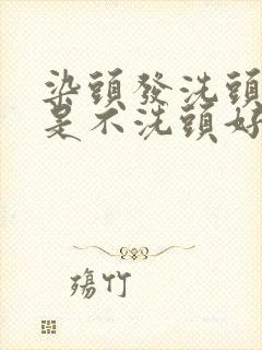 染头发洗头好还是不洗头好