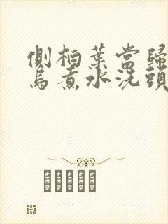 侧柏叶当归何首乌煮水洗头发有用吗封面