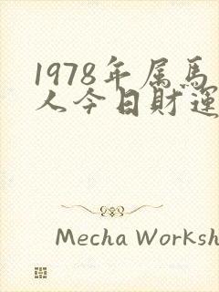 1978年属马人今日财运