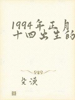 1994年正月十四出生的人命运封面