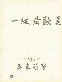 一级黄欧美色片