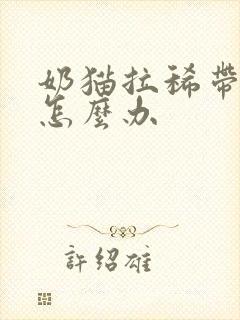 奶猫拉稀带血丝怎么办封面