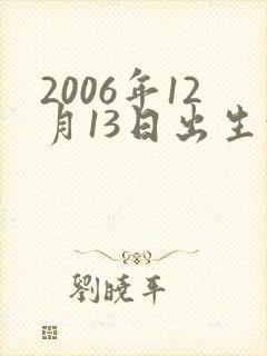 2006年12月13日出生的男孩命运