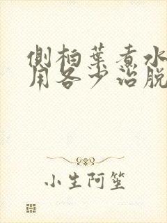 侧柏叶煮水洗头用各少治脱发有效吗