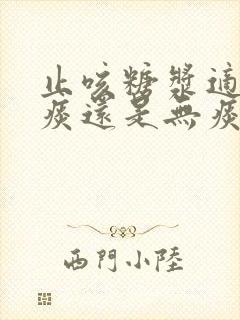 止咳糖浆适合有痰还是无痰