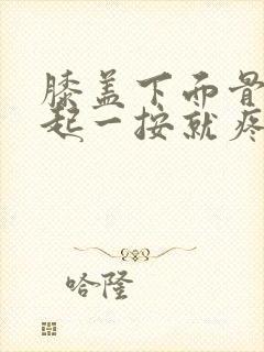 膝盖下面骨头凸起一按就疼