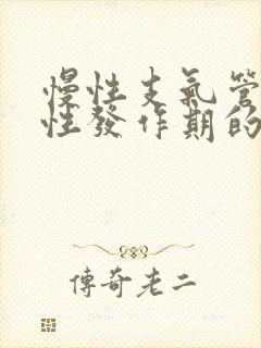 慢性支气管炎急性发作期的主要治疗措施是