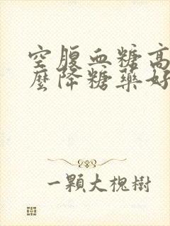 空腹血糖高吃什么降糖药好?